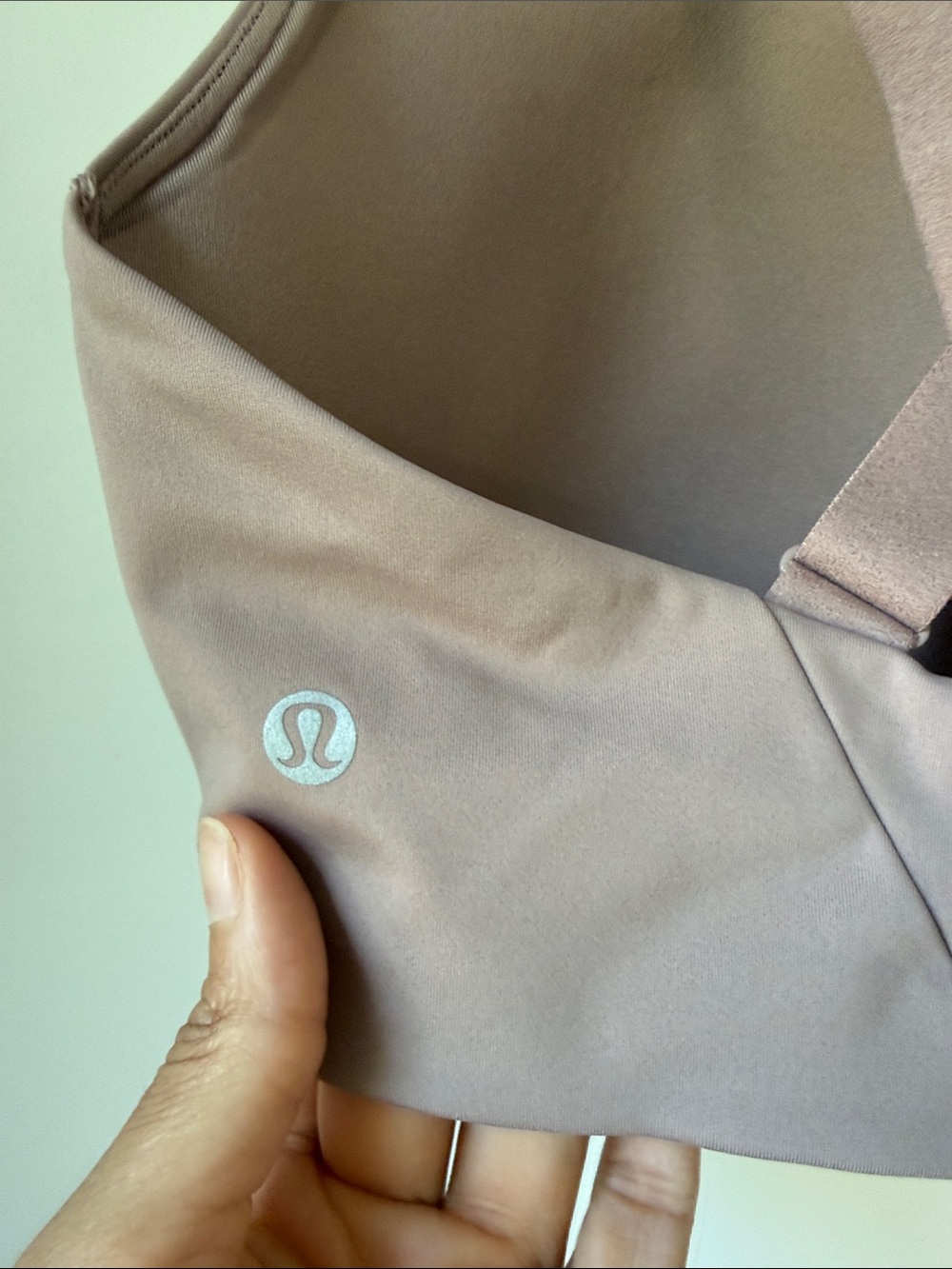lululemon High Support Cross-Back Sports Bra - Mauve Pink Running Training - Picture 3 of 5